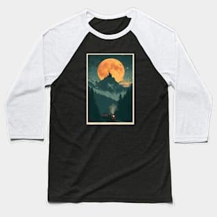 A Train and a Fortress under the Moon - Fantasy Baseball T-Shirt